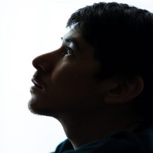 portrait thoughtful man